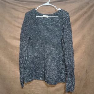 Womens Black Sparkly Blouse